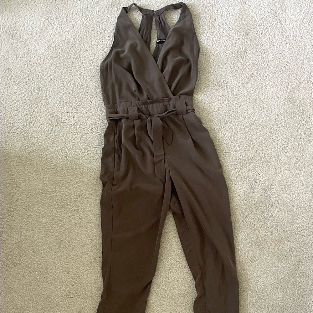 Sleeveless, Long-Pant Jumpsuit - Express